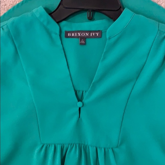 Brixon Ivy Sylvester Split Neck Blouse Sz S - Picture 5 of 7